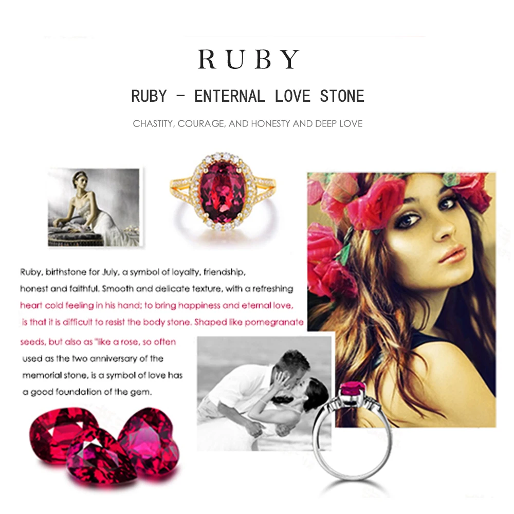 Natural Gemstone Ruby Red LMRUBY