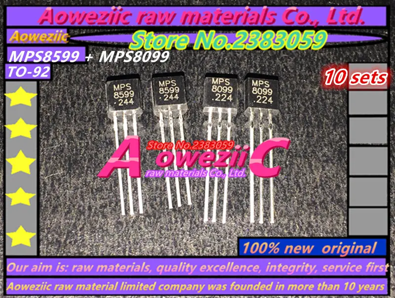 

Aoweziic 100%new original MPS8599+MPS8099 MPS8599 MPS8099 TO-92 Small power triode (1 sets)