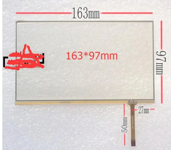 New 7inch 163 * 97mm  Touch Screen Digitizer Panel For Texet TB-710HD TB-740HD