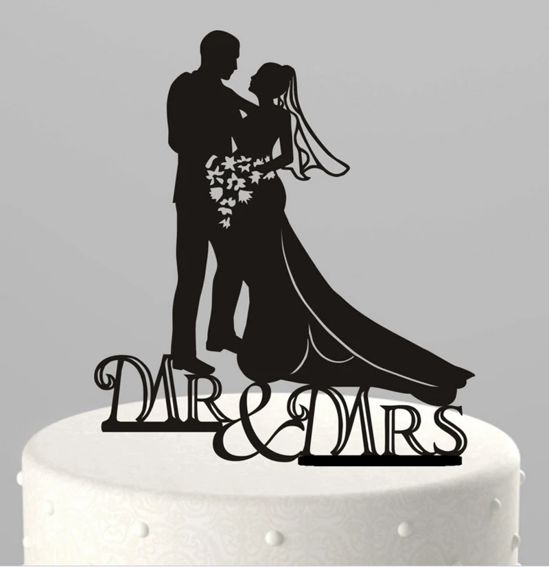 

Wedding Decorations Cake Themes Design Topper Acrylic The Mr&Mrs Cake Topper OH007