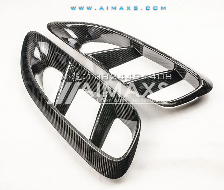 Fit for Porsche 718 carbon fiber side air outlet 16-18 Cayman Boxster refit external decoration