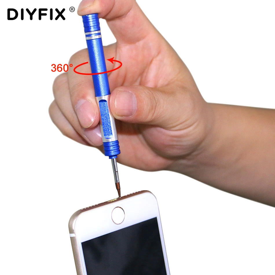 Magnetic Screwdriver 0.6 Y-Type 0.8 Pentalobe 1.5 Cross 2.5 Phillips 2.5 Hex for iPhone DIY Disassemble Opening Repair Tool Set