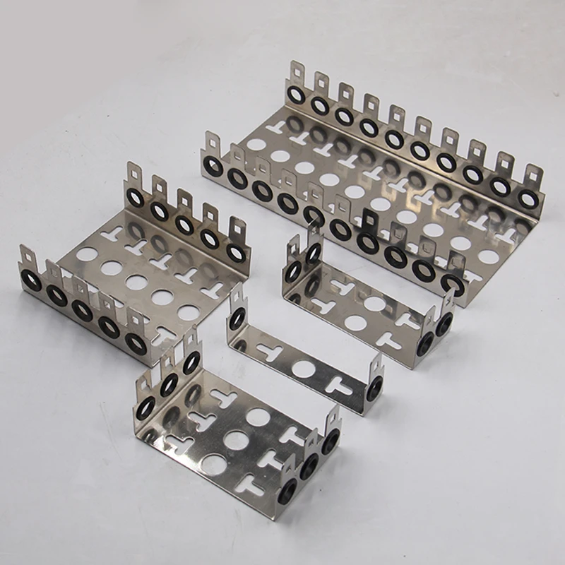 10pcs 2-Units Stainless steel Frame for 10pairs voice Module snap-in terminal block thickened blank patch panel ELINK