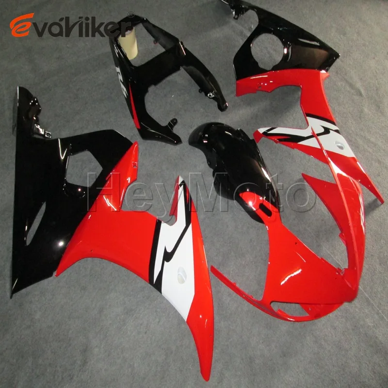 ABS Plastic fairing for YZFR6 2003 2004 2005 YZF R6 03 04 05 white flames motorcycle bodywork kit