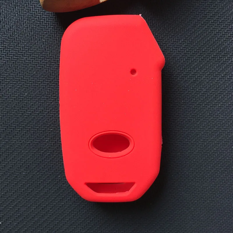 silicone car key fob skin set cover case shell   holder for kia 2018 2019 sportage R Stinger   remote sorento cerato protect key