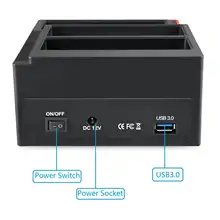USB 3 0 To 2 SATA 1 IDE External HDD Docking Station #5