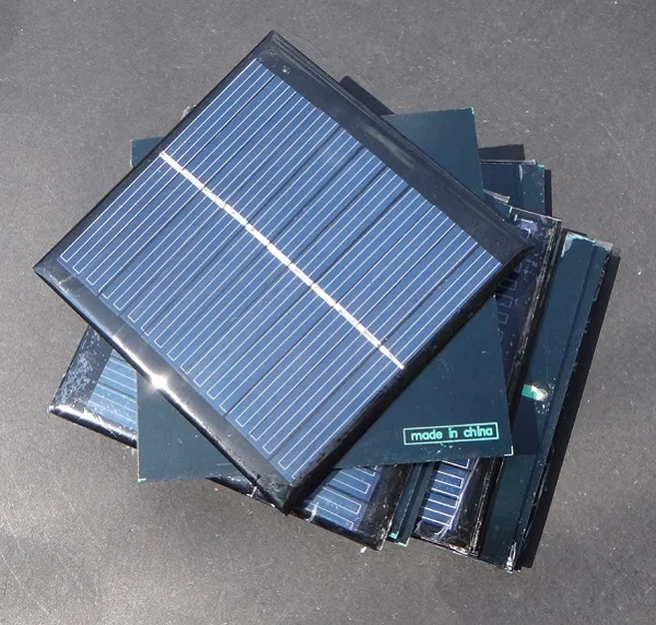 Wholesale 5.5V 1W 180mA Solar Panels Small Solar Power 3.6V Battery Charge Solar Led Light Solar Cell 10PCS/Lot Free Shipping