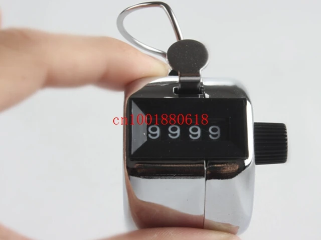 Fedex Free Shipping Hot sale Metal Metalic Hand Held Tally Counter with 4 Digits,240pcs/lot