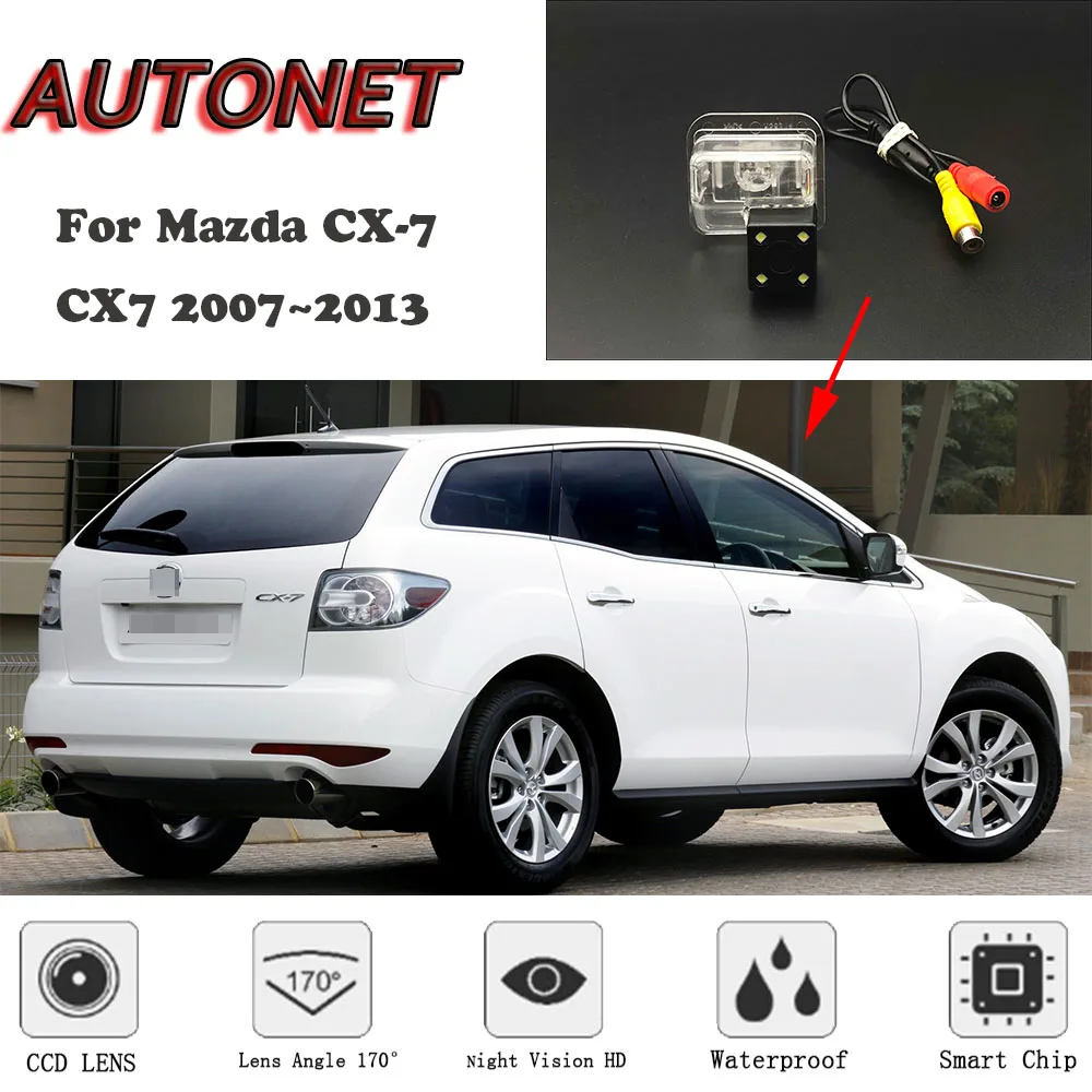 

AUTONET HD Night Vision Backup Rear View camera For Mazda CX-7 CX7 2007~2013 CCD/license plate Camera or Bracket