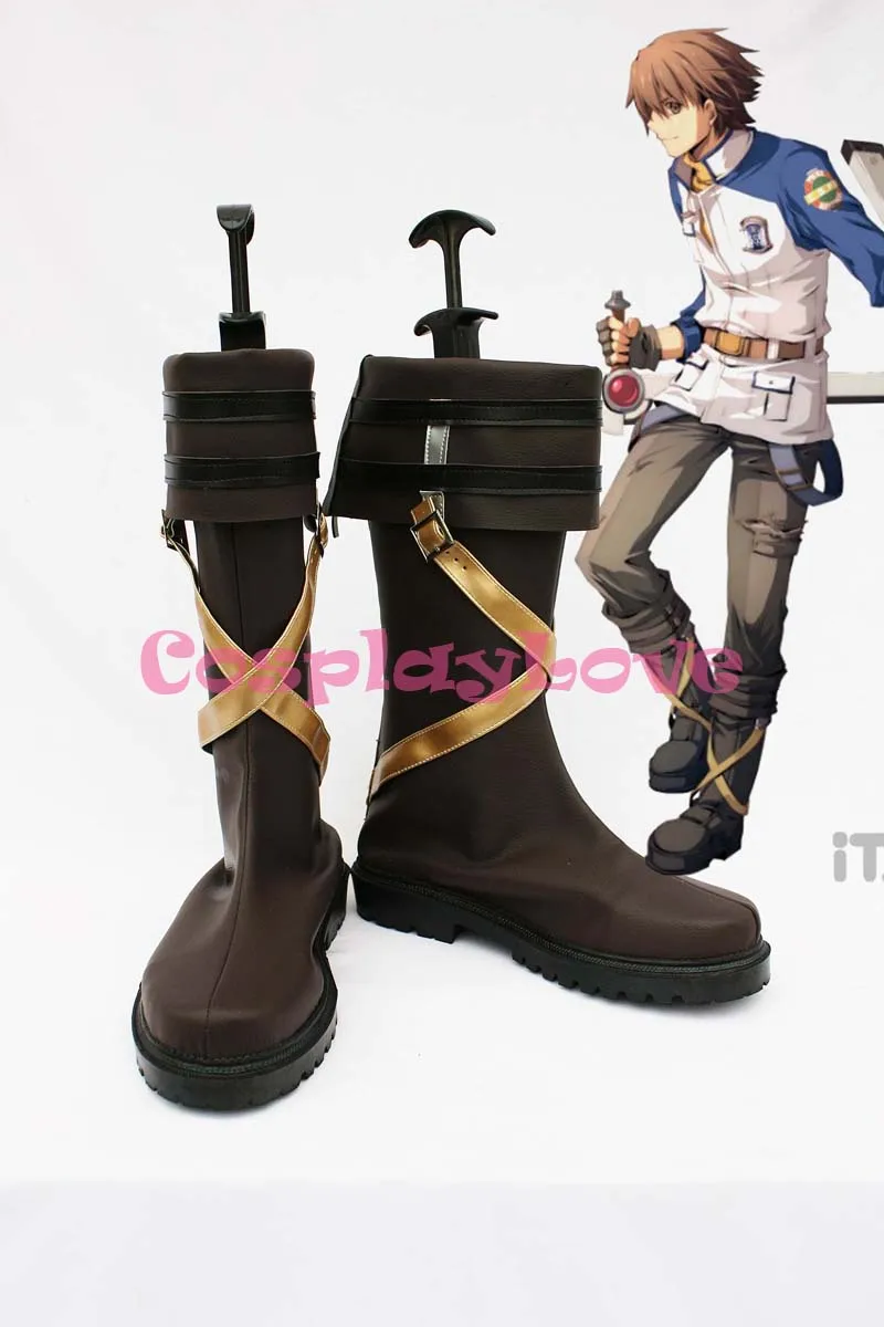 The Legend of Heroes Zero No Kiseki Lloyd Bannings Cosplay Shoes Boots Hand Made Custom-made For Halloween