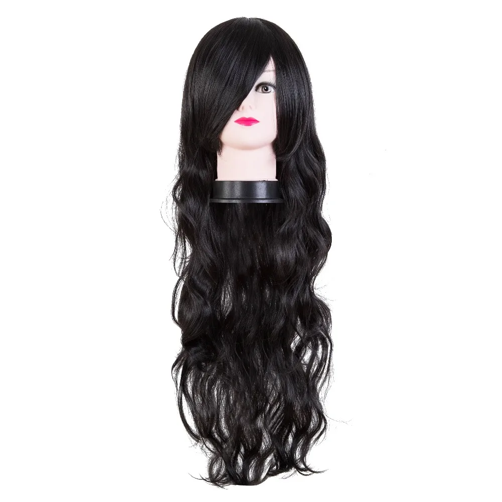 Curly Hair Fei-Show Synthetic Heat Resistant Cosplay Cover Face Bang Carnival Wigs Women Female Salon Party Halloween Hairpiece