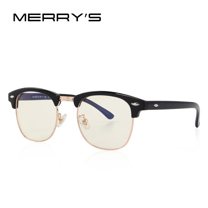 MERRYS Anti Blue Rays Computer Goggles Glasses 100% UV400 Radiation-resistant Computer Gaming Glasses S2065