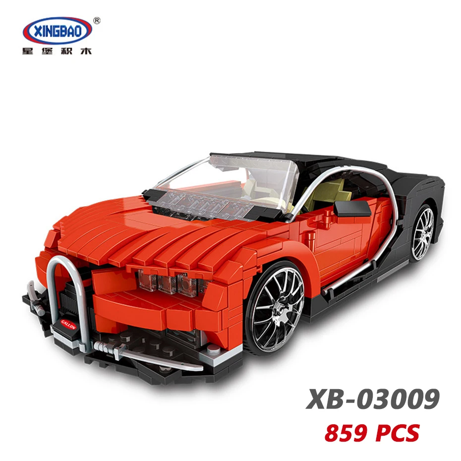 XINGBAO NEW Creative Car Series 03022/03008/07003 The Noble Racing Future Car Sets Building Blocks MOC Bricks Educational Toys