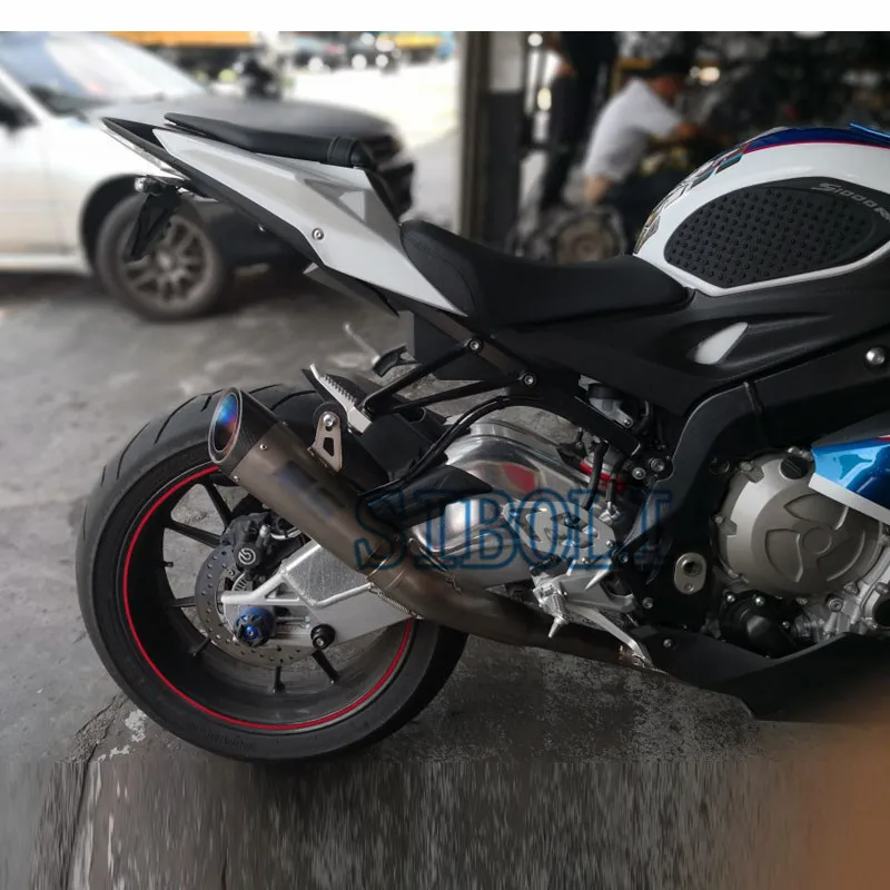 Motorcycle Full Exhaust System Connect Pipe Titanium Alloy Tube For S1000R S1000RR 2010 11 12 13 14 15 2016 2017 2018 2019