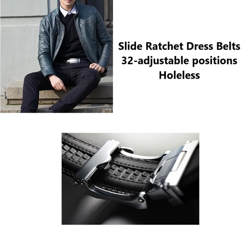 Neue Designer Beliebte Luxus Marke Rindsleder Gürtel Männer Grau Automatische Schnalle Business Casual Gürtel Für Männer 3,5 Breite