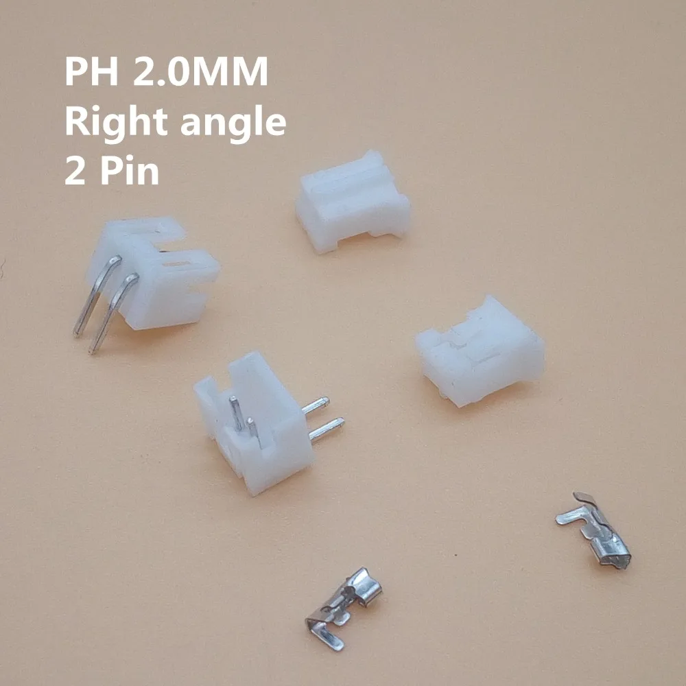 20 sets 2-12pin 2.0mm Pitch PH 2.0 Terminal/Housing/Right Angle Pin Header Connector Wire Connectors Adaptor Kit PH2.0