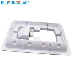 EU Stock 7PCS/sets ABS Solar Panel Mounting Bracket White  Kits Cable Entry Gand Ideal  for Caravan Motorhome RV