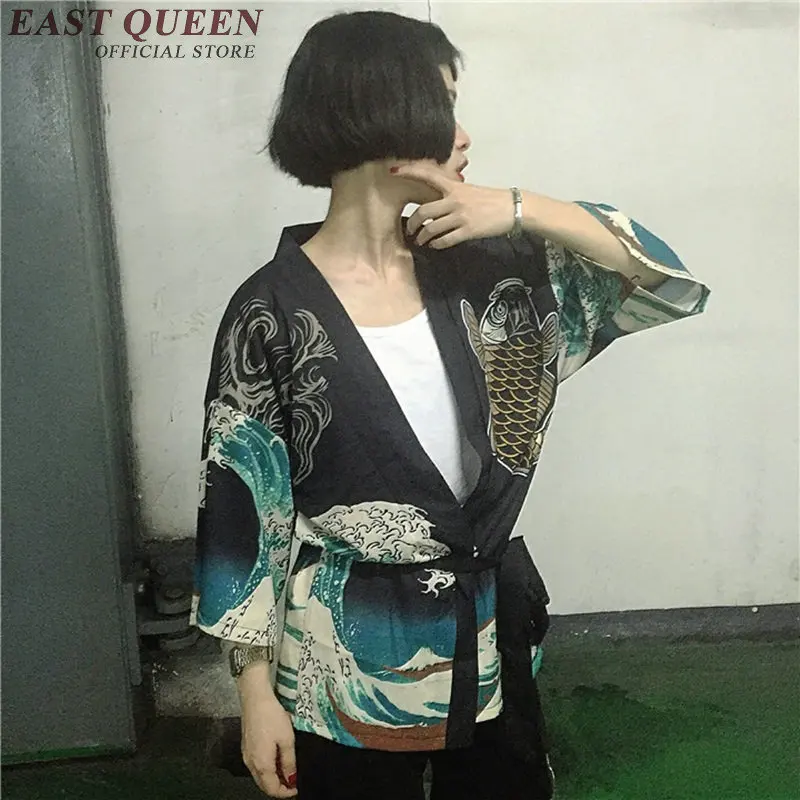

Kimonos woman 2019 Japanese kimono cardigan cosplay shirt blouse for women Japanese yukata female summer beach kimono NN0191