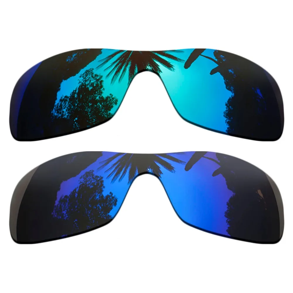 

(Ice Blue Mirrored+Purple Mirrored Coating)2-Pieces Polarized Replacement Lenses for Antix Frame 100% UVA & UVB Protection