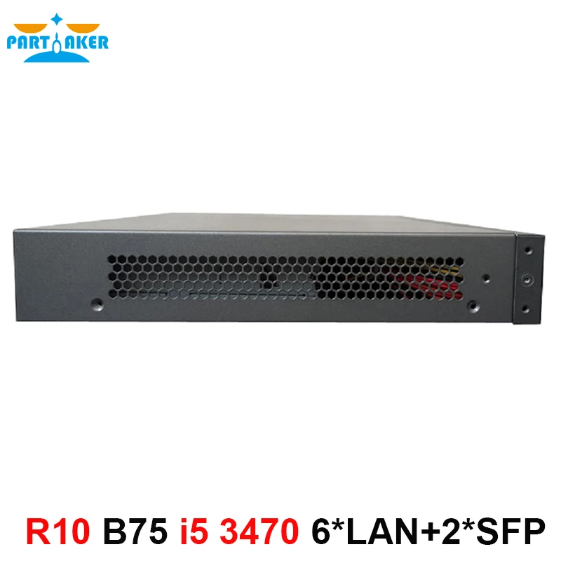 Partaker R10 Firewall Mikrotik Pfsense VPN Network Security Appliance Router PC Intel Core I5 3470 Processor 6 LAN 2 SFP