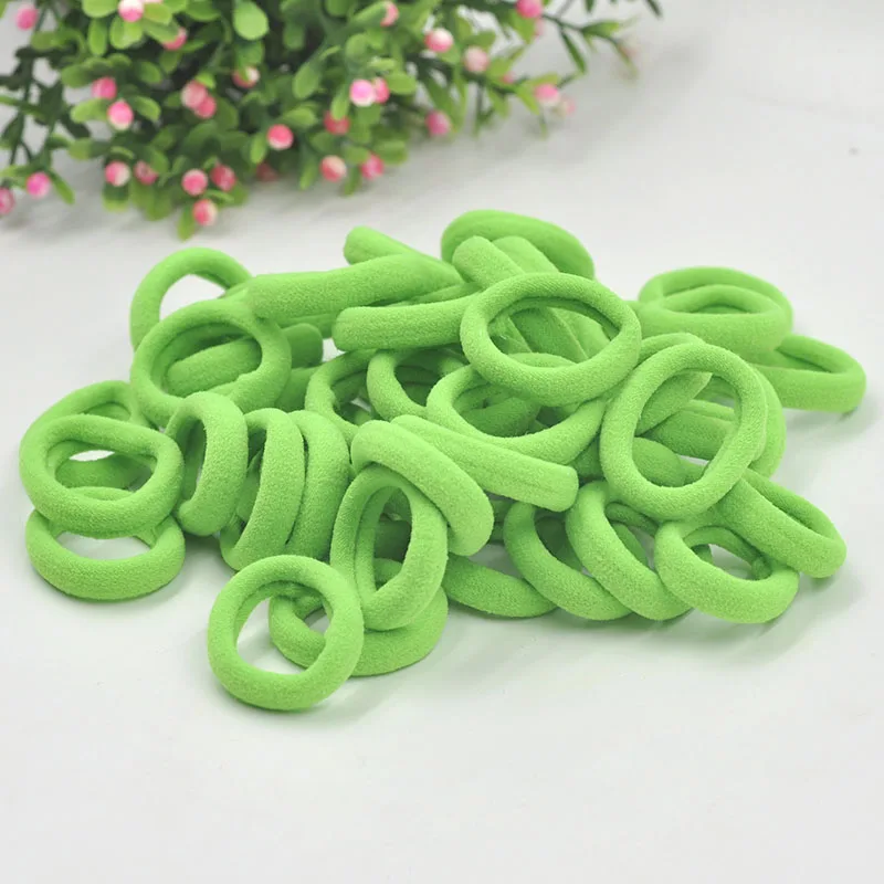 Aikelina 50pcs/lot New 2017 Colorful Headband Hair Rope Child Elastic Rubber Bands Girls\' Kids Cute Hair Tie Gum Hot Accessories