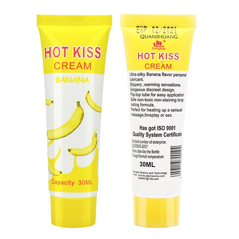 Sex Lubricant Banana Flavor 30ml Anal Lubricant Transprant Water-Based Sex Oil Vaginal And Anal Gel Sex Product For Adult