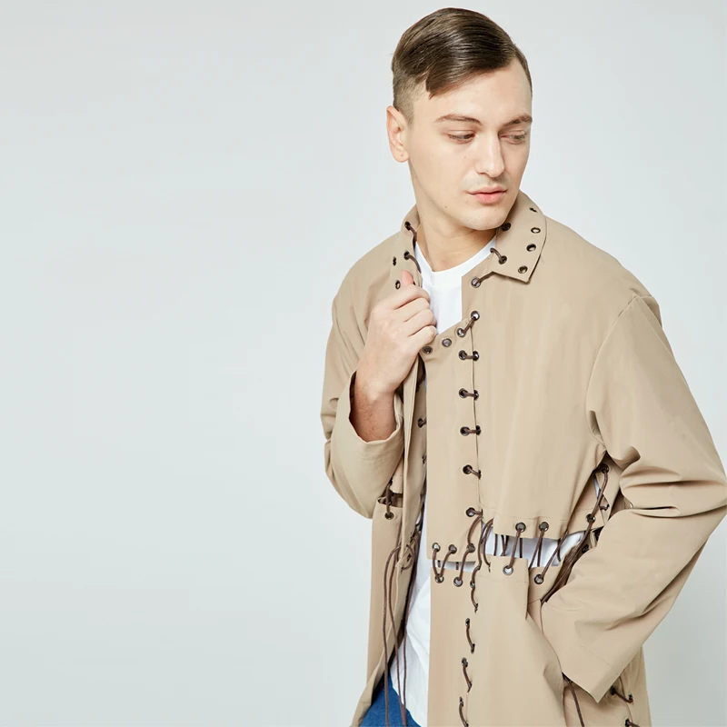 M-5XL!! frühling und herbst neue nach maß windjacke für männer einfache und lange stil windjacke in Europäischen und Amerikanischen stil