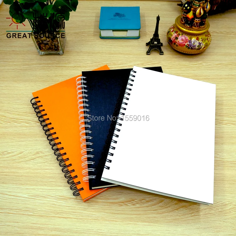 MQQ Sketch Book 200 Pages Leather Looking Cover Total Two Spiral Bound Artist Sketch Pad 100 Sheets Durable Acid Free Paper