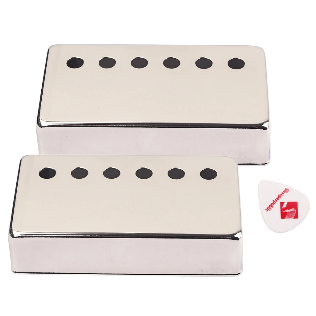 50mm Pole Spacing  16mm Height Humbucker Guitar Pickup Cover Nickel Plated for LP SG Eiphone Electric Guitar Parts