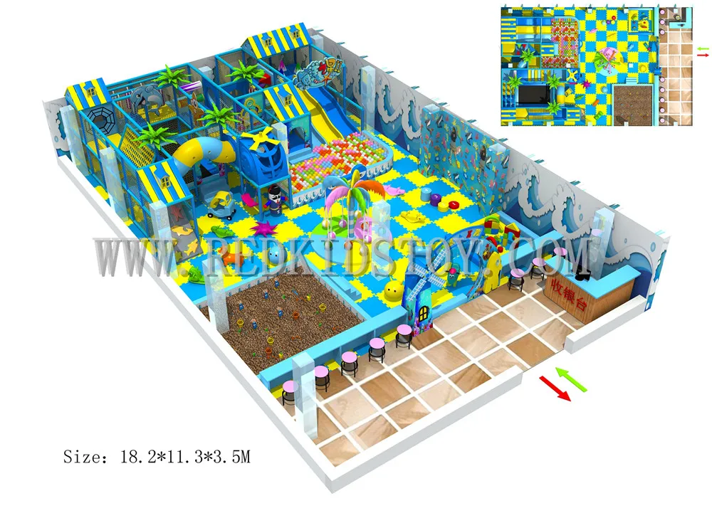 Exported to France Electronic Safety Kindergarten Soft Playground CE Approved Nursery Indoor Play System 150721