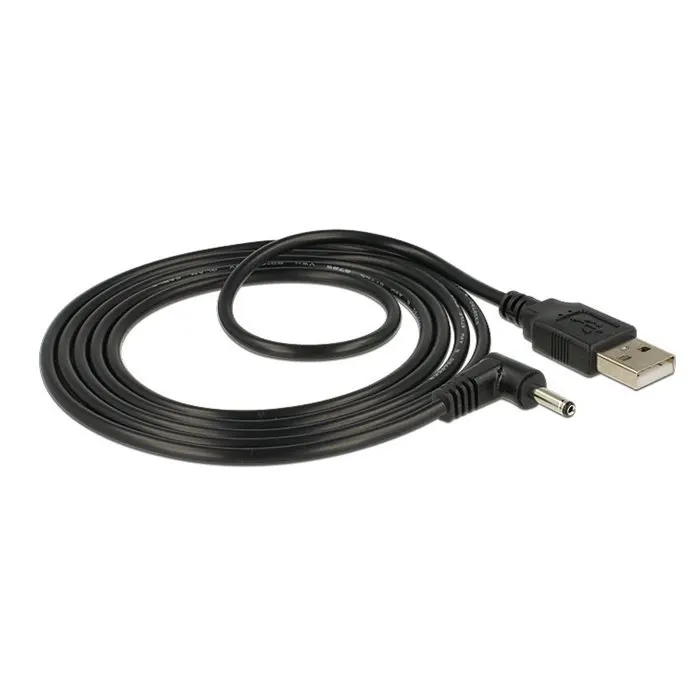 Zihan – câble USB 2.0 mâle vers droit, 80cm, 90 degrés, 3.5/1.35mm cc, prise d'alimentation 5v