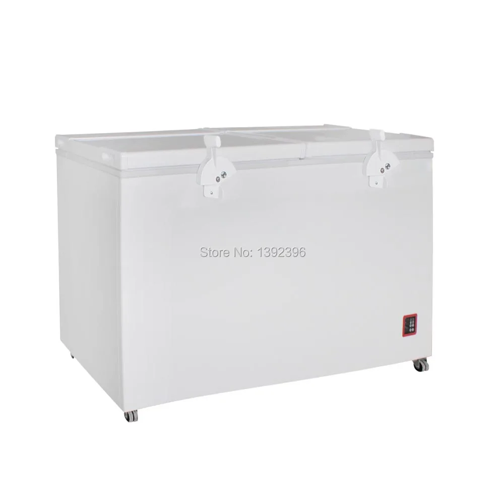 408L DC compressor Chest Freezer Ultra Energy Efficient Solar Battery Powered Fridge Freezer Combined Refrigerator