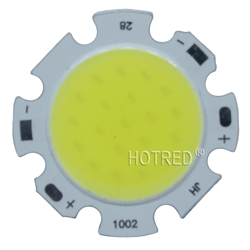 3W 5W 7W 10W COB LED 램프 전구, 중립 화이트 쿨 화이트 따뜻한 화이트 Led 조명 DIY/전구 조명 28mm 20mm 다이오드, 10 개