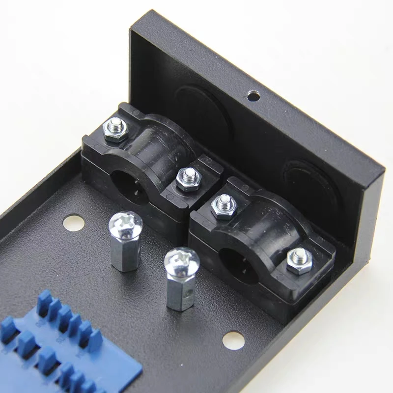 FTTH ST пустая коробка для терминалов 8 ядер SPCC 8 портов ST волоконно-оптическая коммутационная панель FTTX распределительная коробка black ELINK 1,0 мм утолщенная 3 шт.