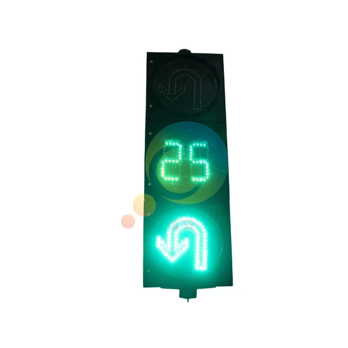 300MM turning traffic signal with countdown timer  safety road traffic signal light