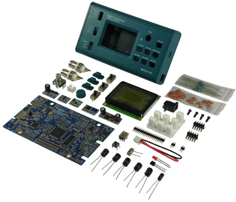 DSO068 20MHz Mini Digital Oscilloscope DIY F Version Kits Digital Screen Electronic Teaching Practice Production Suit osilaskop