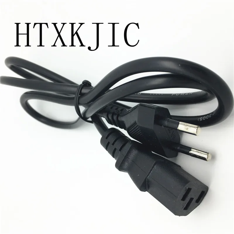 EU Plug AC Power Cord Cable 1m 100cm 3 plug contacts LED light 2835 5050 power adapter EU plug cable Charging line 10pcs