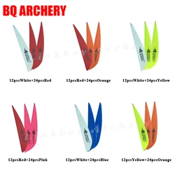 Arrows vanes for carbon arrows shaft, archery accessories, recurve bow, hunting, 36PCs, 2.8inch