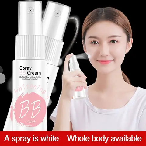 20ml 천연 메이크업 화이트닝 페이스 바디 BB 크림 스프레이 모이스춰 라이징 파운데이션 컨실러 Brigten Skin Tone Smooth Maquiagem