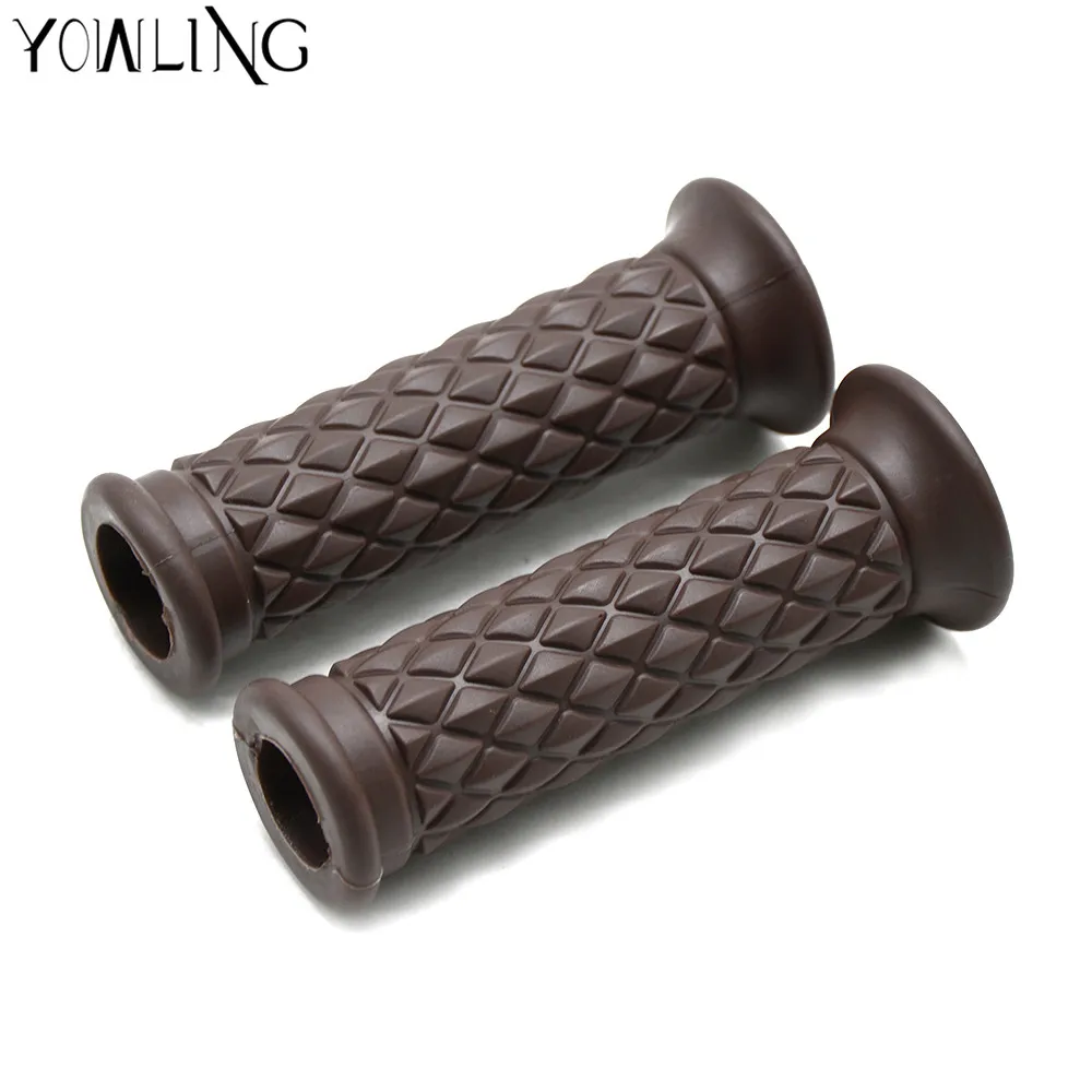 1 Pair 1 inch 25mm Assist Bar Ends Motorcycle Rubber Handlebar Hand Grips for Suzuki Kawasaki For Chopper 883