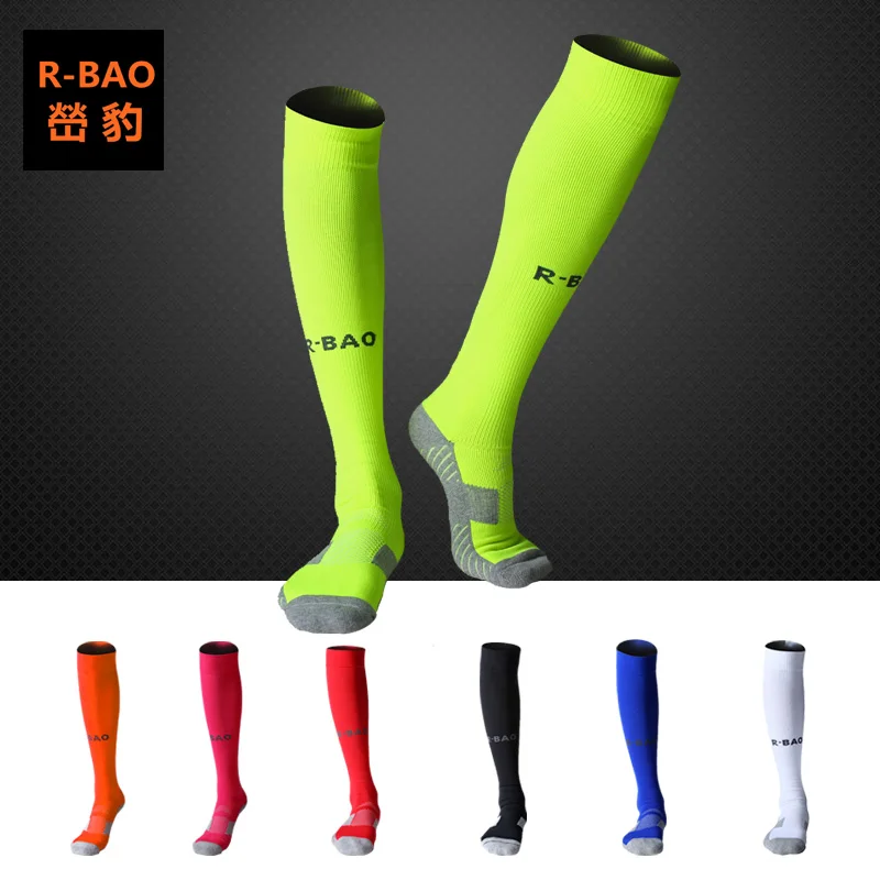 10 pairs / lot Socks Winter Men Cotton Football Socks Soccer Of Thick Knee-High Black long Sock Men Winter Sport