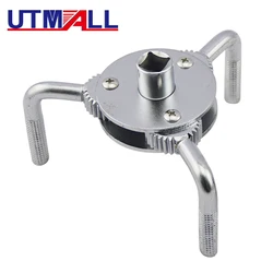 UTMALL Steel 65-130mm Two Way 3 Jaw Oil Filter Wrench Remova Tool 2 Ways Repairing Tool Adjustable Spanner Remover Auto Car Tool