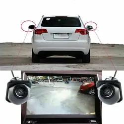 1 set Car Night Vision Safe Parking Accessories Side Mirror Blind Zone Camera Rear View Camera Waterproof Mini Camera