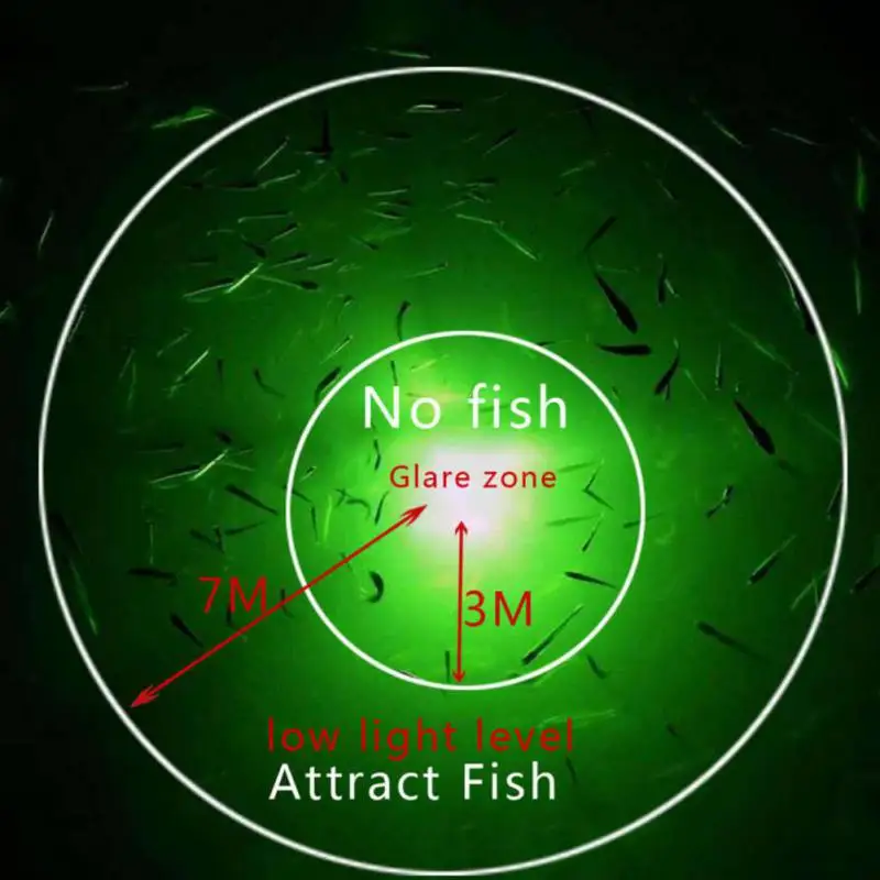 Type Fish Luring Light Underwater Fish Attracting Lamp Fishing Lure LED Flashing Light Squid Bait 1 Pcs