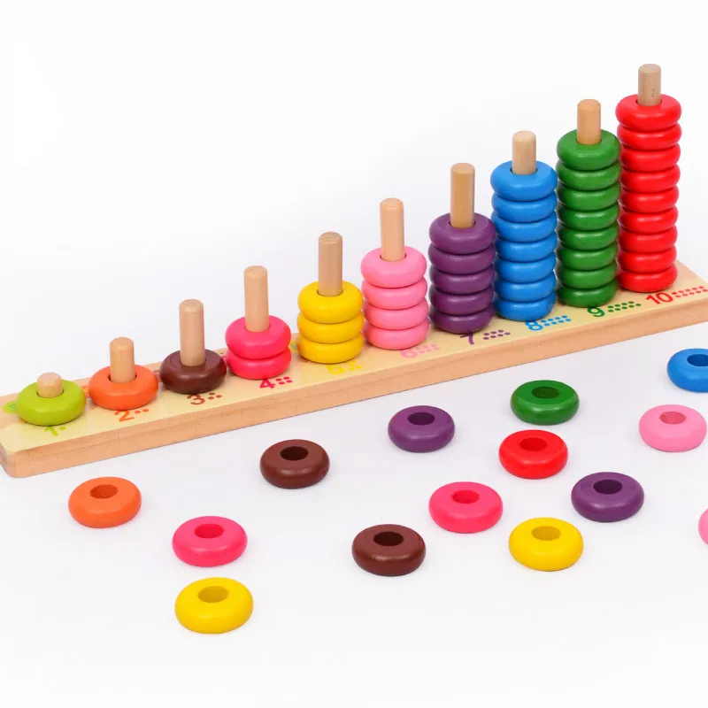 Montessori Educational 10 Level Clouds Computation Beads Wooden Toys For Children Math Baby Give your birthday present Kids toys