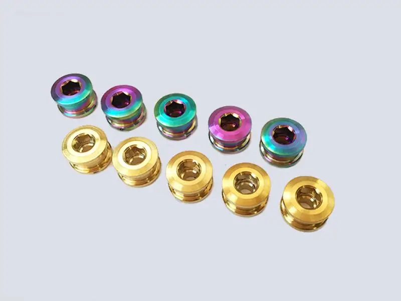 Ti/Golden/Rainbow GR5 Titanium Screw & Nut For MTB Rear Deraileur Hook Dropout