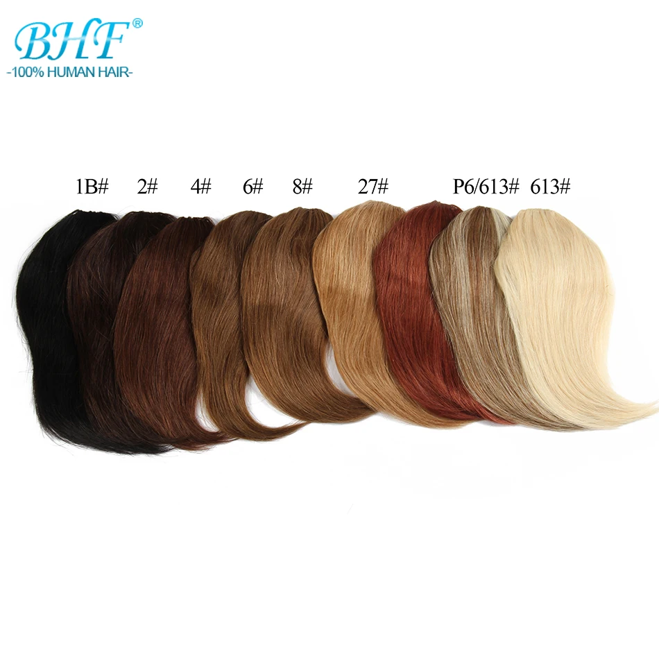 BHF Clip In Bangs Human Hair Remy Hair Pieces Invisible 20g 8inch-12inch long Replacement Hair Wig