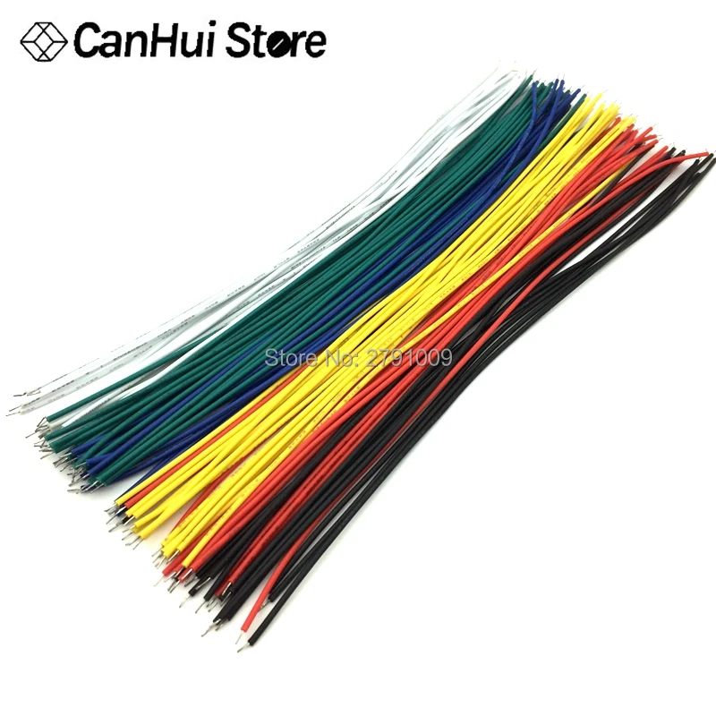 100PCS/ 1007-26AWG PVC Tin-Plated PCB Solder Cable 26AWG 5/10/15/20CM Fly Jumper Wire Cable Tin Conductor Wires Connector Wire