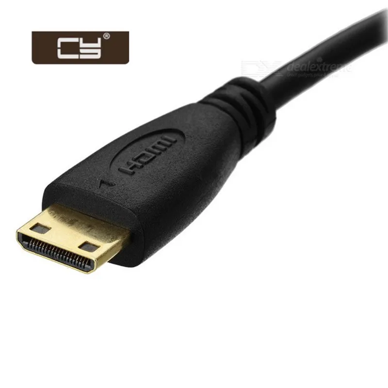 Type D Micro HDTV-Compatible V1.4 Socket Female To Type C Mini HDTV-Compatible Male Convertor 20cm Cable  HDTV