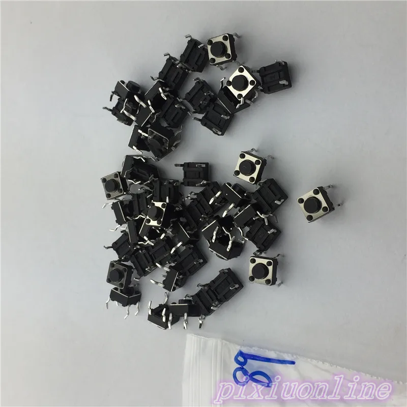 G89Y High Quality 50pcs/lot 6x6x4.3MM 4PIN G89 Tactile Tact Push Button Micro Switch Direct Plug-in Self-reset  Hot Sale 2017